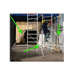 vendita online Modulo s staffe stabilizzatrici lunghe per trabattello jolly Accessori e ricambi per scale e ponteggi Svelt Spa